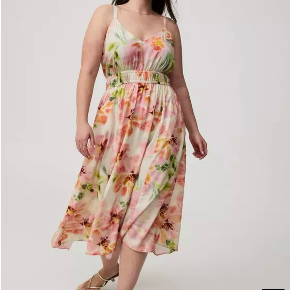 Torrid Multicolor Floral Midi Dress